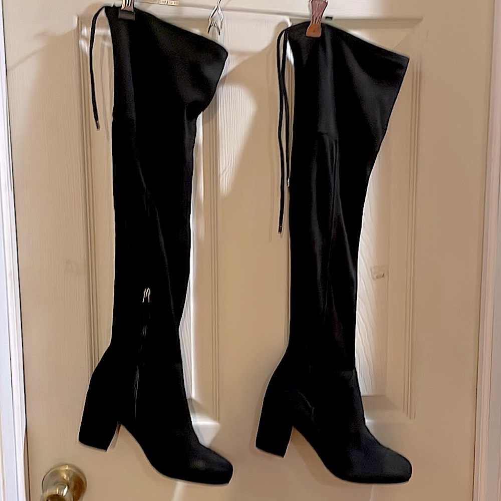 Franco Sarto Faux Suede Over-The-Knee Boots.